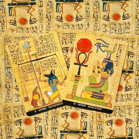 Egyptian Gods Oracle cards Lo Scarabeo