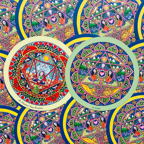 Mandala Healing Oracle Cards Blue Angel