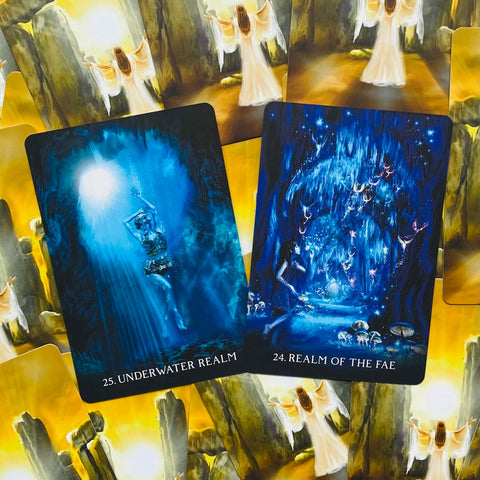 The Oracle Of Portals cards Blue Angel