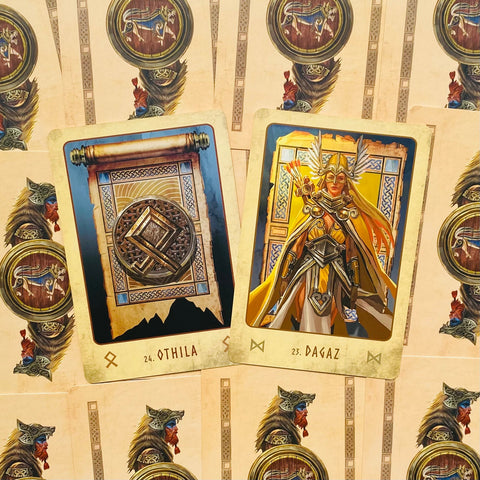 Viking Oracle Cards Blue Angel
