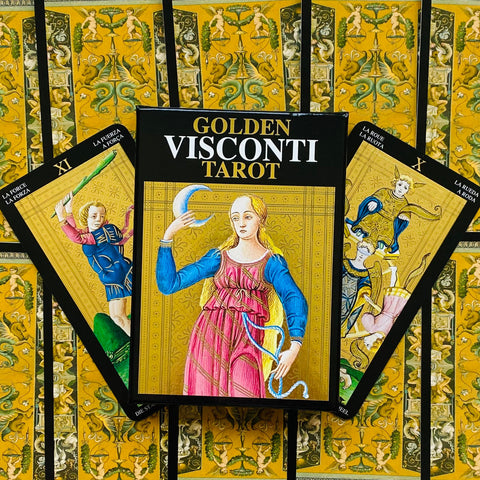 Golden Visconti Grand Trumps Tarot Cards Lo Scarabeo
