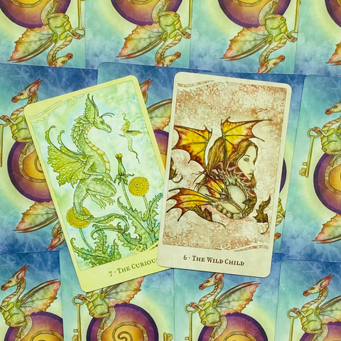For The Love Of Dragons Oracle Cards and Book set US Games Systems