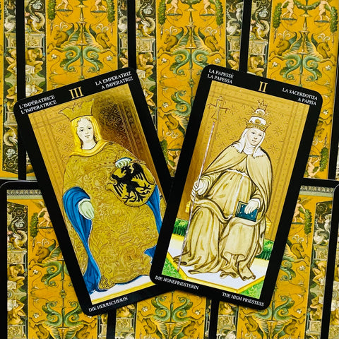 Golden Visconti Grand Trumps Tarot Cards Lo Scarabeo