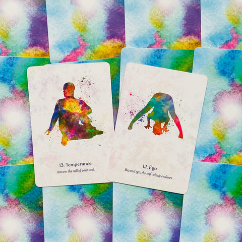Yoga Wisdom Oracle cards Blue Angel