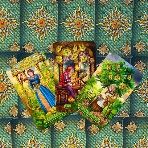Gilded Tarot Royale cards Llewellyn