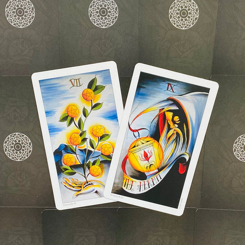 Eight Coins Tattoo Tarot cards US Games Systems