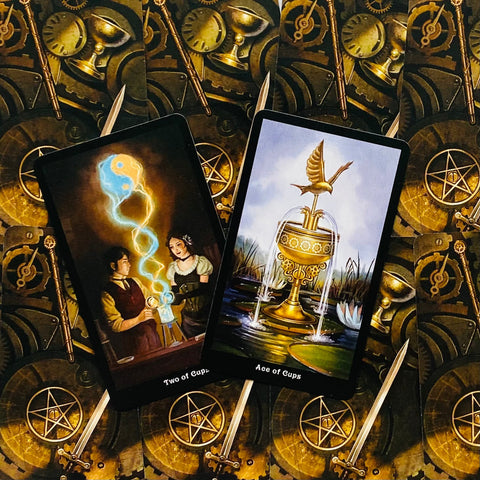 Steampunk mini Tarot cards Llewellyn