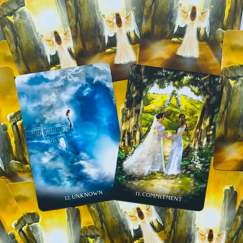 The Oracle Of Portals cards Blue Angel