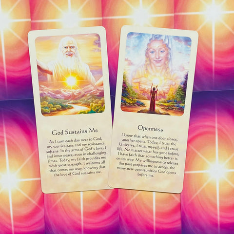 Inspirational cards Messages of Life Blue Angel