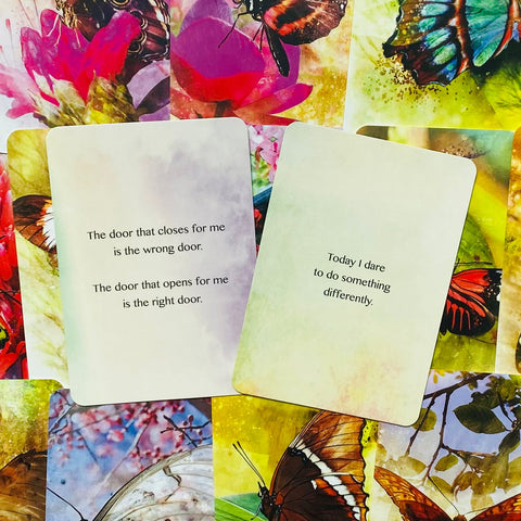 Butterfly Affirmations cards Blue Angel
