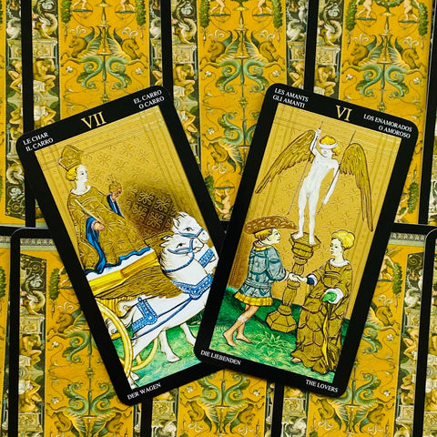 Golden Visconti Grand Trumps Tarot Cards Lo Scarabeo