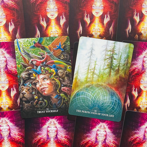 Sacred Rebels Borderless Oracle cards Blue Angel