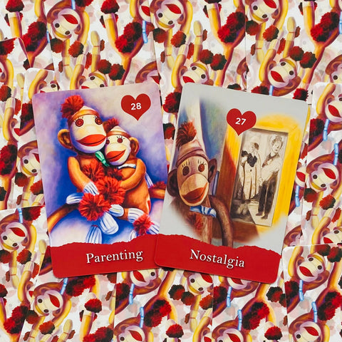Sock Monkey Oracle cards Beyond Words