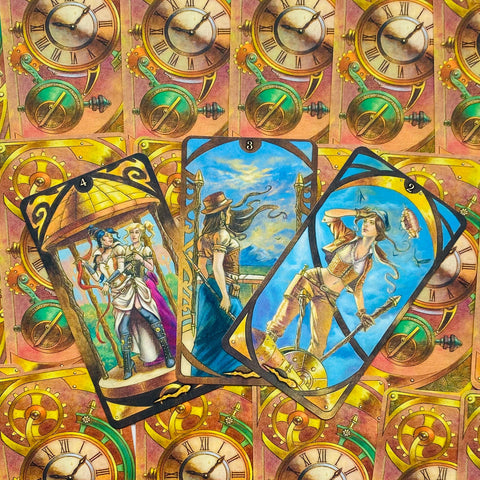 Steampunk Art Nouveau Tarot Cards Lo Scarabeo