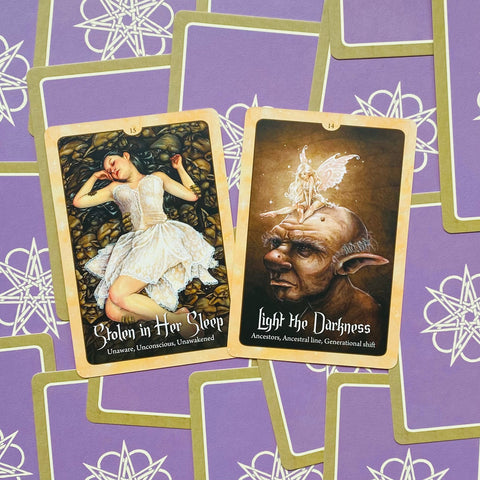 Wild Wisdom of the Faery Oracle cards Blue Angel