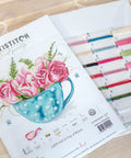 A Cup of Roses SLETI916 - Cross Stitch Kit - Hobby.lt 🇬🇧