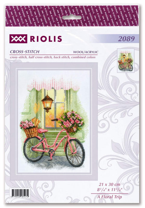 A Floral Trip. Cross Stitch kit by RIOLIS Ref. no.: 2089 - Hobby.lt 🇬🇧