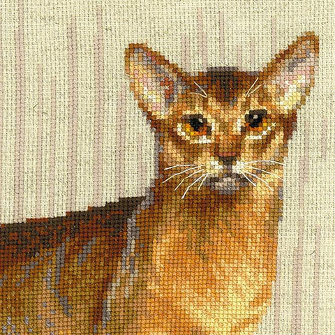 Abyssinian Cats cross stitch kit by RIOLIS Ref. no.: 1671