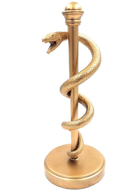 Aesculapius staff - symbol of medical art. MC - 9634G 30cm high. - Hobby.lt 🇬🇧