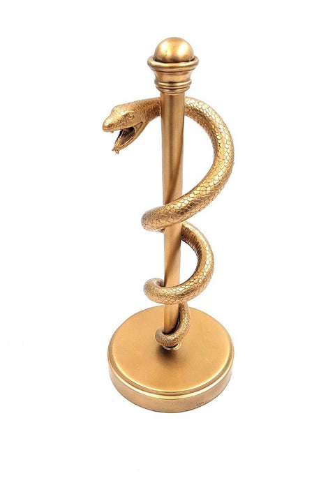 Aesculapius staff - symbol of medical art. MC - 9634G 30cm high. - Hobby.lt 🇬🇧