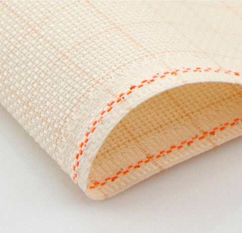 Zweigart Aida 18 Cross Stitch Fabric, 100% Cotton, 50 x 50 cm, Embroidery Canvas for Counted Stitching and Miniatures