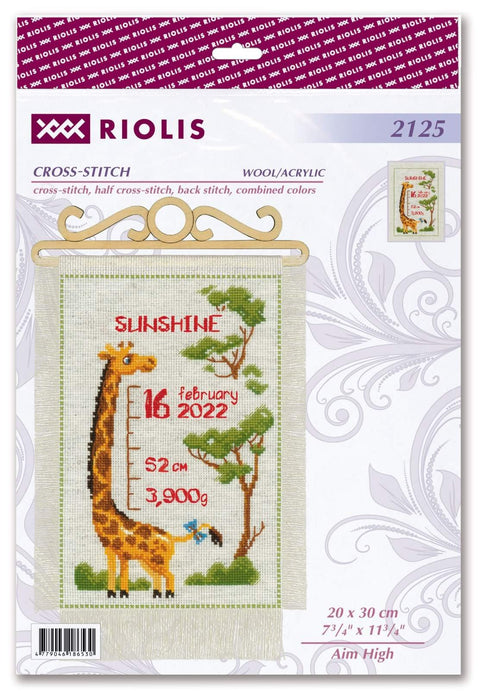 Aim High. Cross Stitch kit by RIOLIS Ref. no.: 2125 - Hobby.lt 🇬🇧