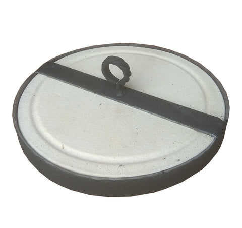 Tandoor Heat Diffuser Stone, 22 cm Round Heat-Resistant Stone for Even Cooking and Preventing Burnt Food, HOBi.LT
