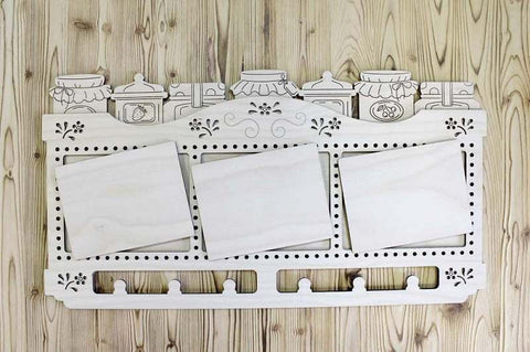 Trigubas fanerinis siuvinėjimo rėmelis 46x25 cm