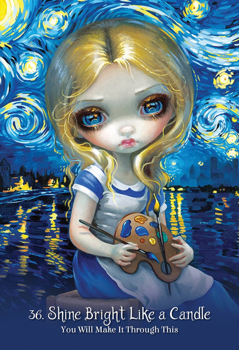 Alice The Wondeland Tarot cards Blue Angel