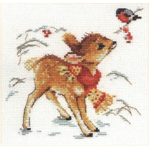 Alisa Siuvinėjimo rinkinys Stirniukas 0-100 (14x14 cm) - Hobby.lt