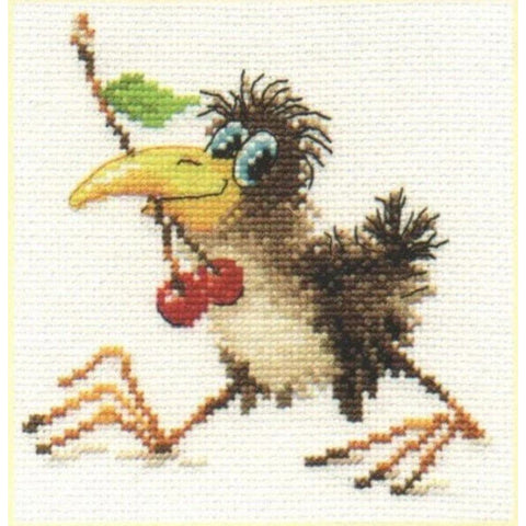 Alisa Siuvinėjimo rinkinys Varniukas 0-107 (12x12 cm) - Hobby.lt