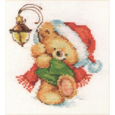 Alisa Siuvinėjimo rinkinys Kalėdinis meškutis 0-122 (12x13 cm) - Hobby.lt