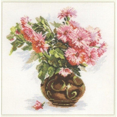 Alisa Siuvinėjimo rinkinys Rožinė puokštė 2-09 (26x29 cm) - Hobby.lt