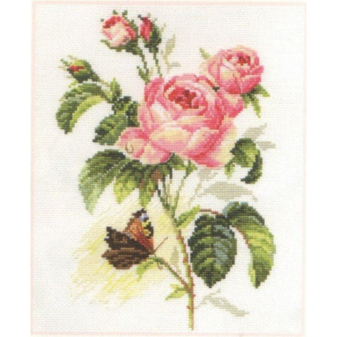 Alisa Siuvinėjimo rinkinys "Rožė ir drugelis" 2-13 (17x25 cm)