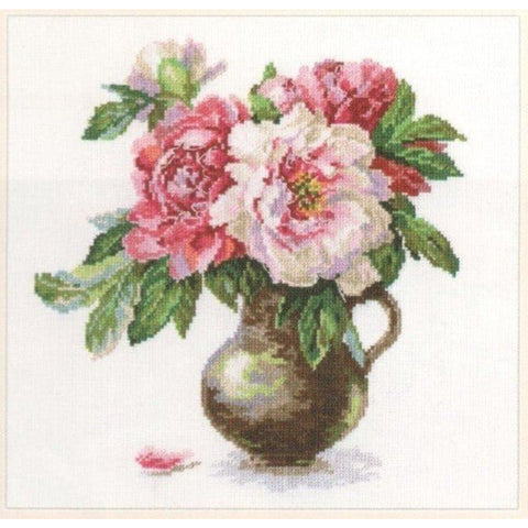 Alisa Siuvinėjimo rinkinys "Vešlūs bijūnai" 2-21 (25x26 cm)