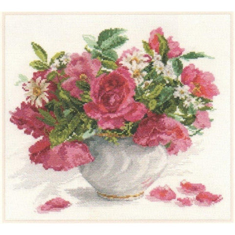 Alisa Siuvinėjimo rinkinys Rožės ir ramunės 2-25 (30x26 cm) - Hobby.lt