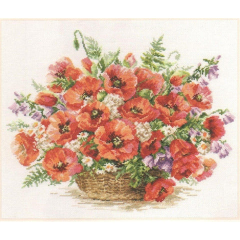 Alisa Siuvinėjimo rinkinys "Aguonų pintinė" 2-28 (40x30 cm)