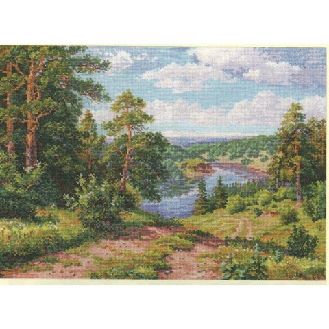 Alisa Siuvinėjimo rinkinys "Žalioji nuokalnė" 3-13 (40x30 cm)