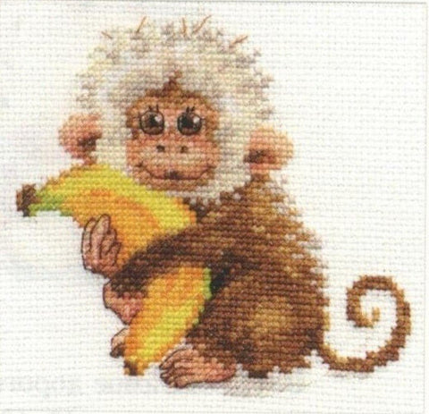 Alisa Siuvinėjimo rinkinys "Mano bananas!" 0 - 127 (12x11 cm) - Hobby.lt 🇬🇧