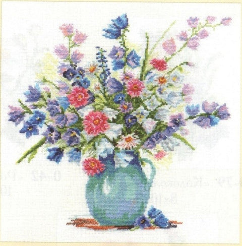 Alisa Siuvinėjimo rinkinys "Pastelinių spalvų vaza" 2-19 (29x29 cm)