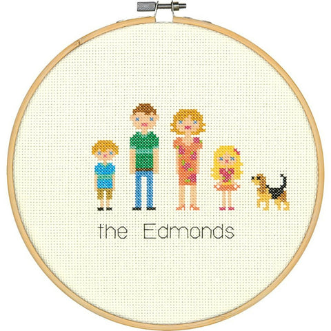 All in the Family (20 cm) - Cross Stitch Kit by DIMENSIONS