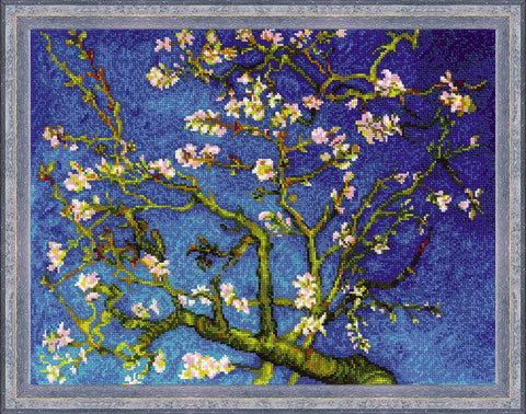 Almond Blossom After V. Van Gogh's Painting cross stitch kit by RIOLIS Ref. no.: 1698