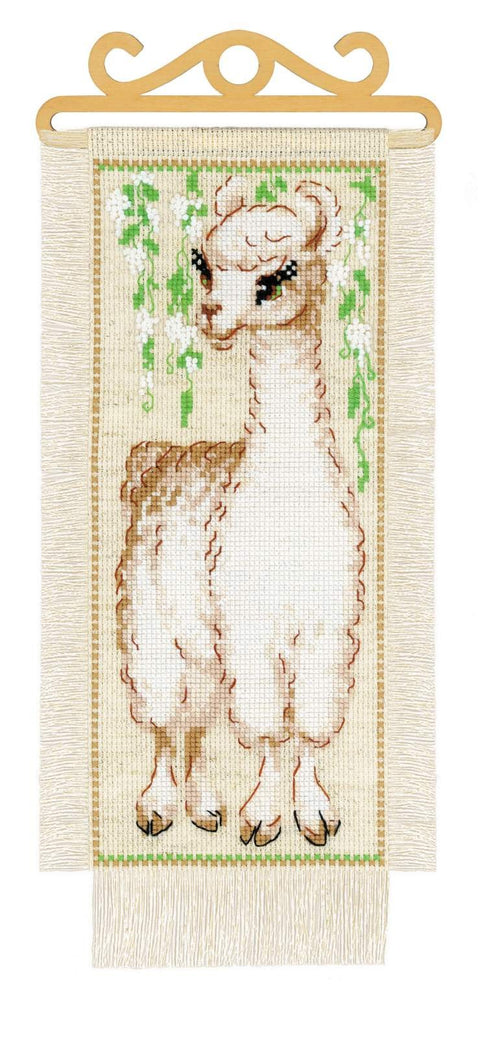 Alpaca cross stitch kit by RIOLIS Ref. no.: 1890