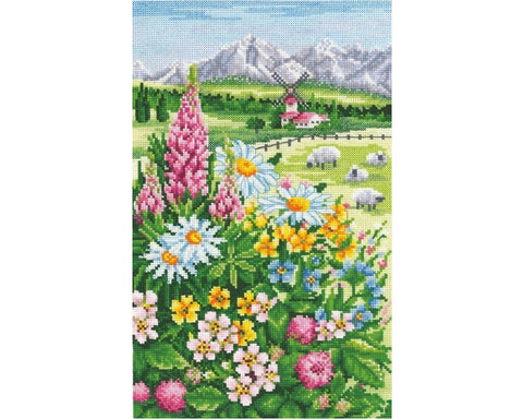 Alpine Meadow SANA-04 - Cross Stitch Kit by Andriana