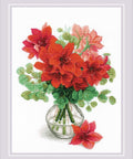 Amaryllis. Cross Stitch kit by RIOLIS Ref. no.: 2070 - Hobby.lt 🇬🇧