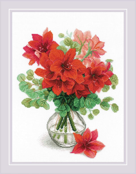 Amaryllis. Cross Stitch kit by RIOLIS Ref. no.: 2070