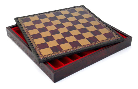 AMERICAN INDEPENDENCE WAR: Chess Set with Leatherette Chessboard + Box