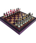 AMERICAN INDEPENDENCE WAR Chess Set + Box