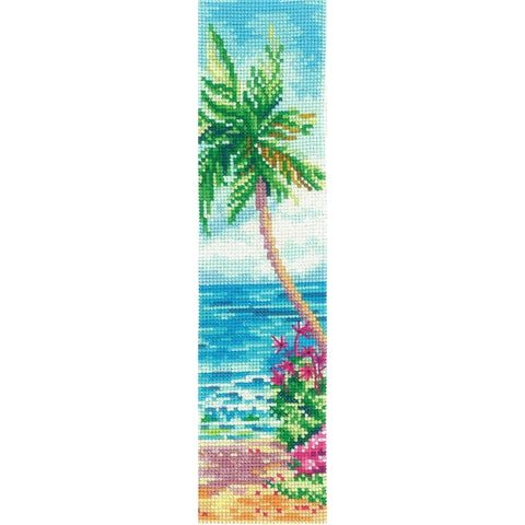 Cross Stitch Bookmark Embroidery Kit for Beginners, Aida Fabric, Cotton Threads, Needle, Pattern and Instructions by Andriana