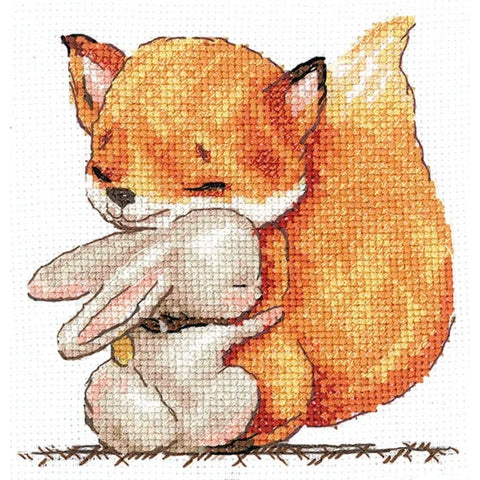 Cross Stitch Embroidery Kit with Chart and Threads, “My Joy” Motif, Andriana, Beginner-Friendly DIY Craft Set
